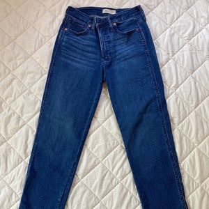 Madewell Jeans Curvy Mid-rise Stovepipe in Dark Wash